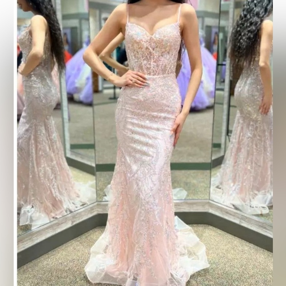 Sherri Hill Prom Dress 55502 in Pink